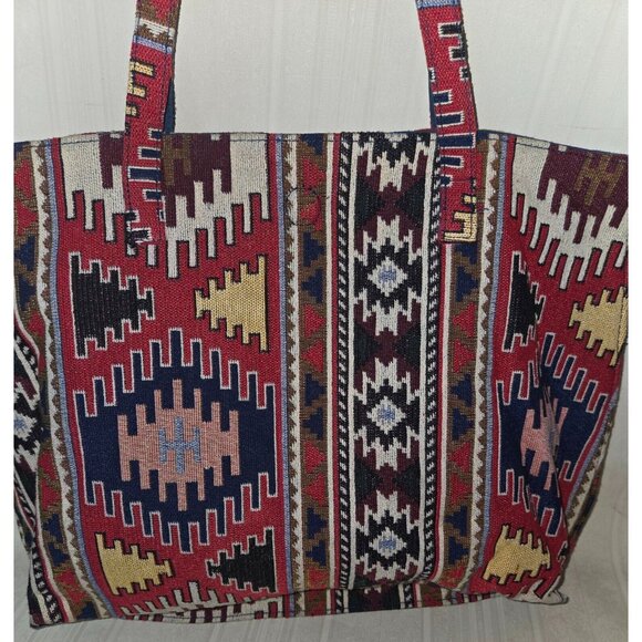 Ash & Sara Tapestry Large  tote NEW, No tag - Picture 2 of 7